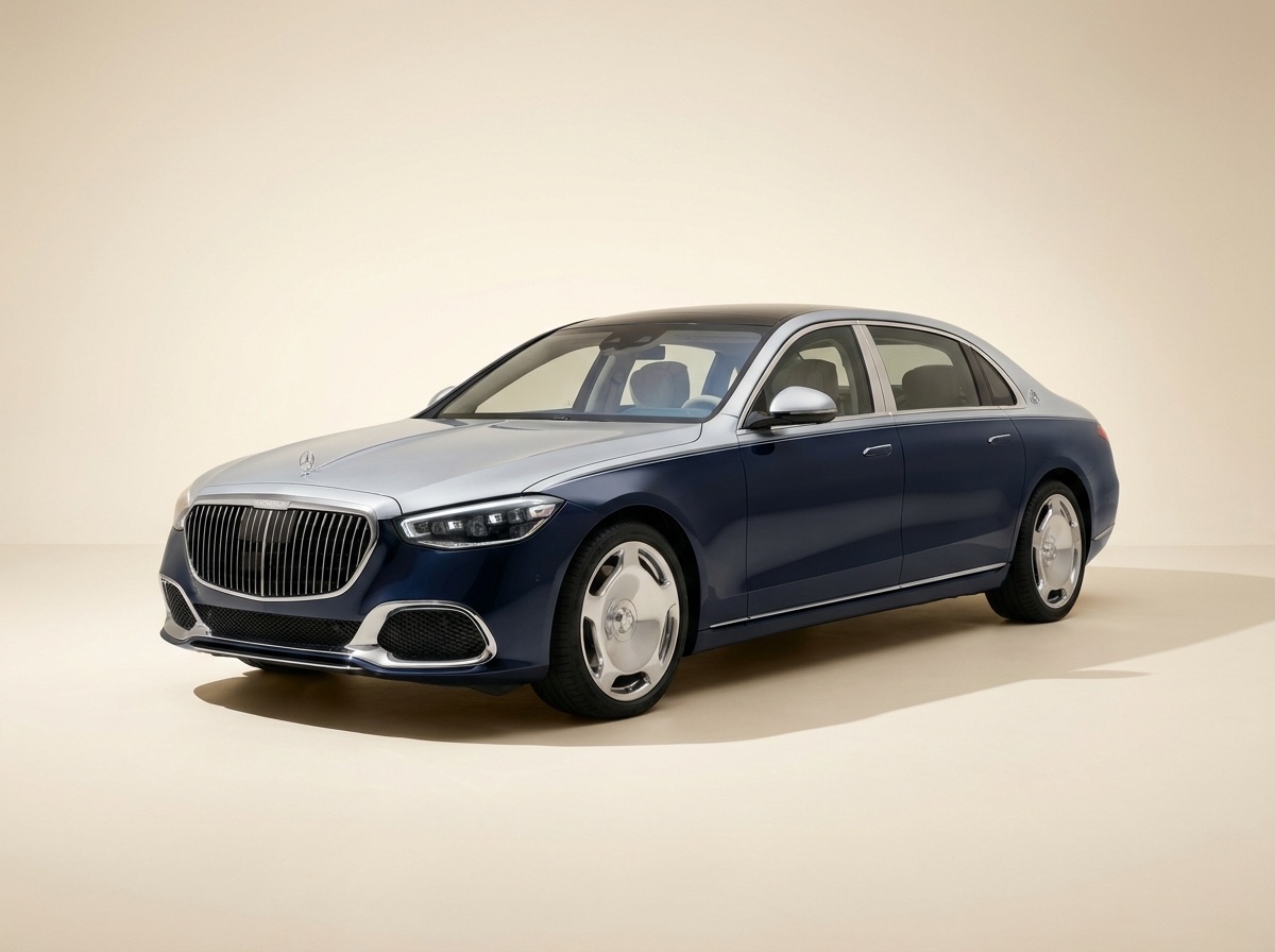 Mercedes-Maybach S 680 bi-ton bleu