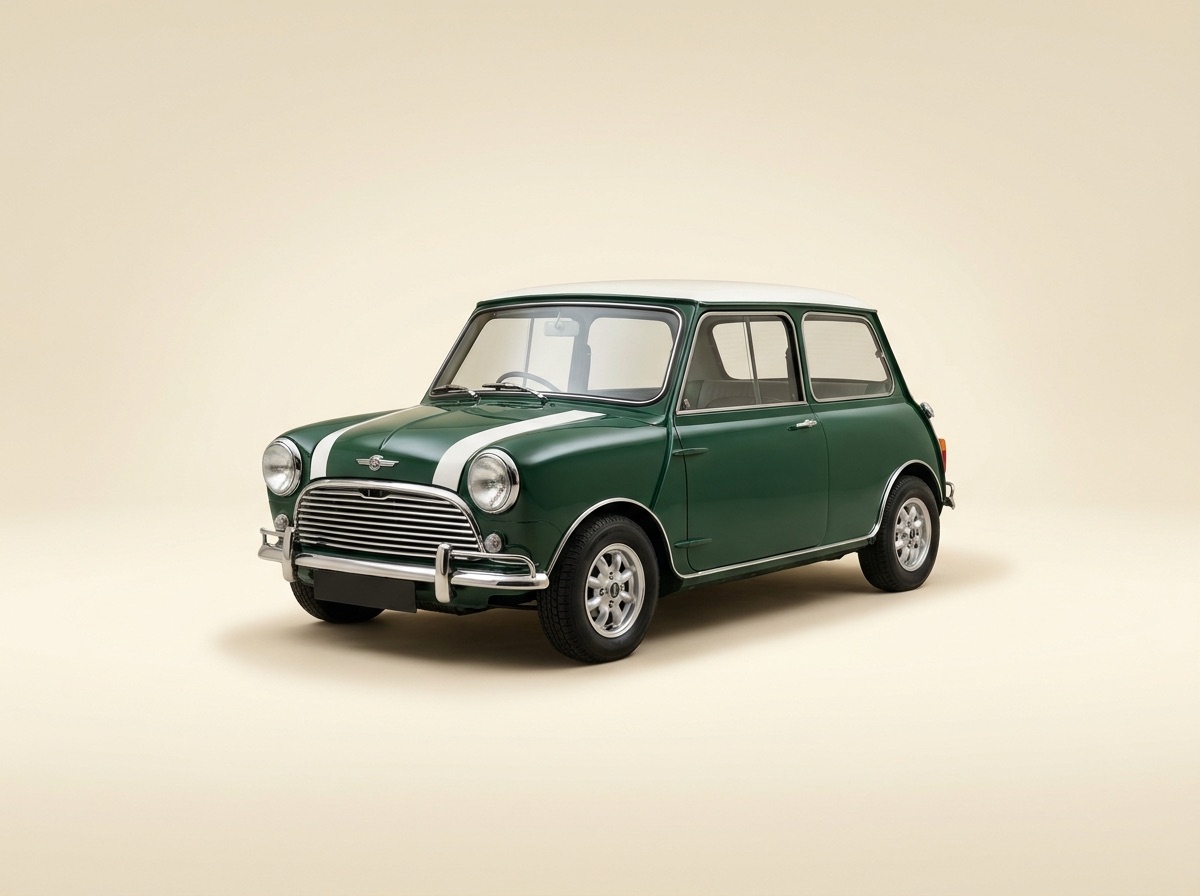 Mini Cooper classique restaurée British Racing Green